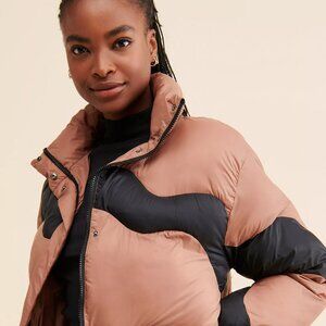 Native Youth Wave Colorblock Oversized Puffer